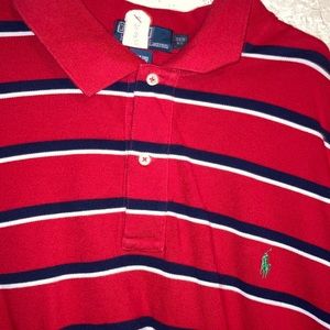 Polo by Ralph Lauren red white stripes 3X